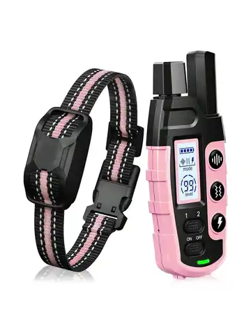 Collar de choque para perros - Collar de entrenamiento para perros de 3300 pies con control remoto para perros pequeños, medianos y grandes de 5-120 libras Collar electrónico impermeable recargable