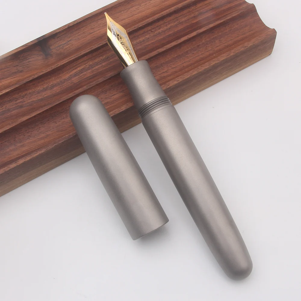 

Перьевая ручка Wingsung / Jinhao NO.9 с наконечником F/M/B, гладкая титановая ручка для письма, офисная подарочная ручка для письма