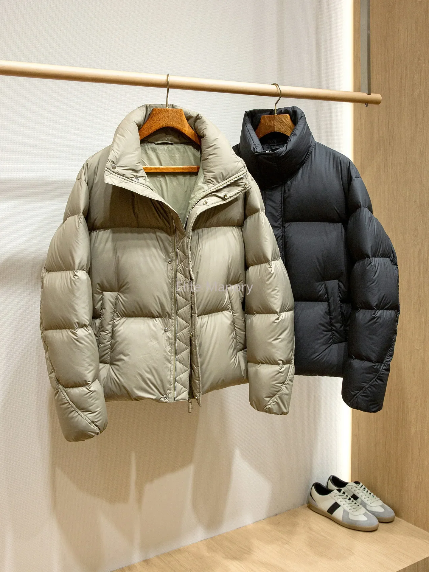 15D Gaomi Chunya Textile 90 White Duck Down High Fluffy Warm Stand-up Neck Bread Down Jacket