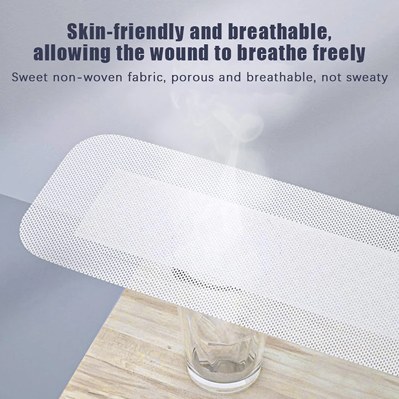 10/20Pcs Breathable Non-woven Medical Adhesive Wound Dressing Band Aid Bandage Large Wound First Aid Tool Fixation Tape Sticker