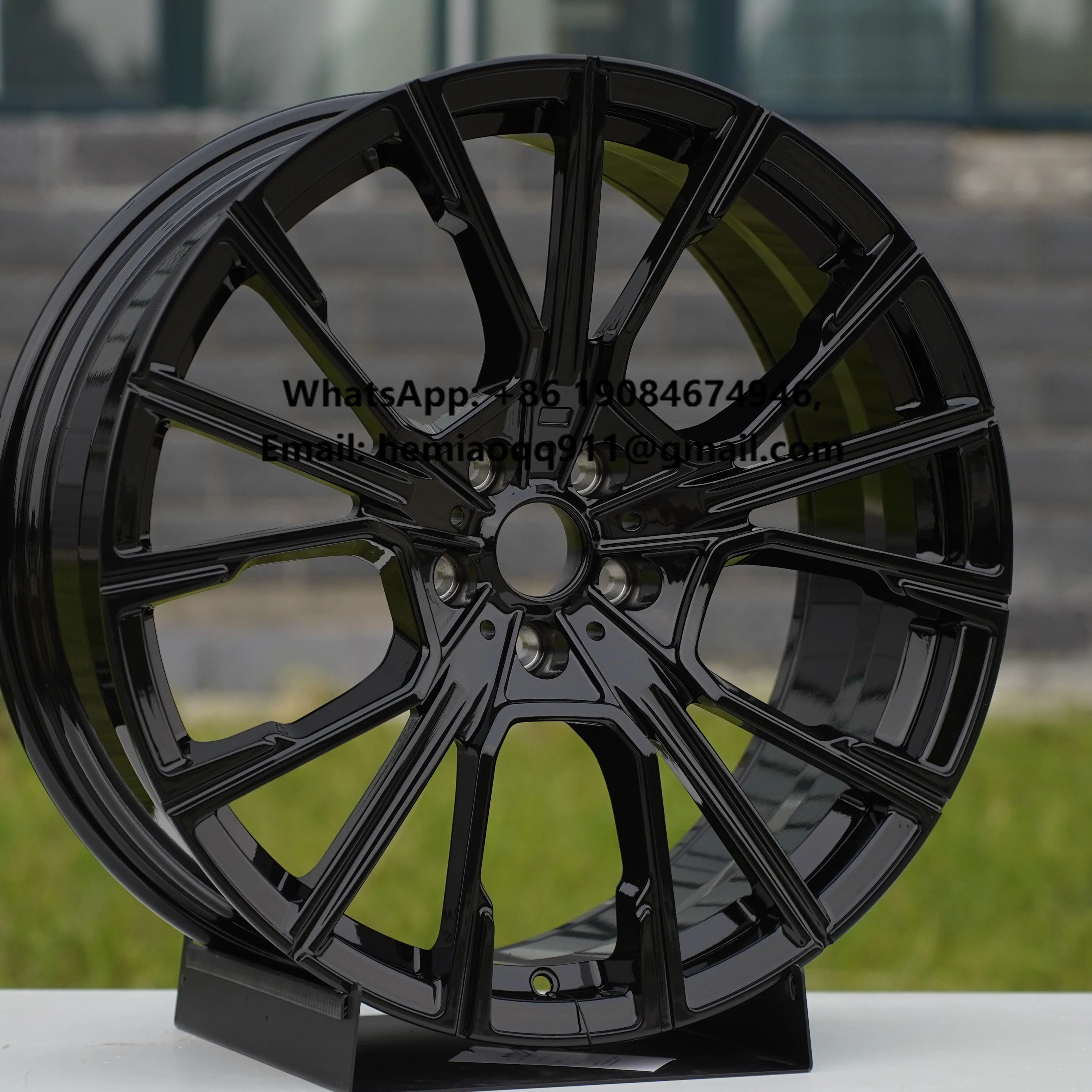 

YEO New E46 M3 CSL E36 E38 E39 F10 F30 5x120 ET40 Wheels 18 Inch Aluminum Alloy Casting Black Finish Multi Spoke 40mm