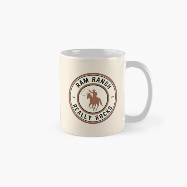 Ram Ranch Really Rocks Classic  Mug Simple Cup Handle Round Coffee Gifts Design Photo Printed Picture Image Tea Drinkware