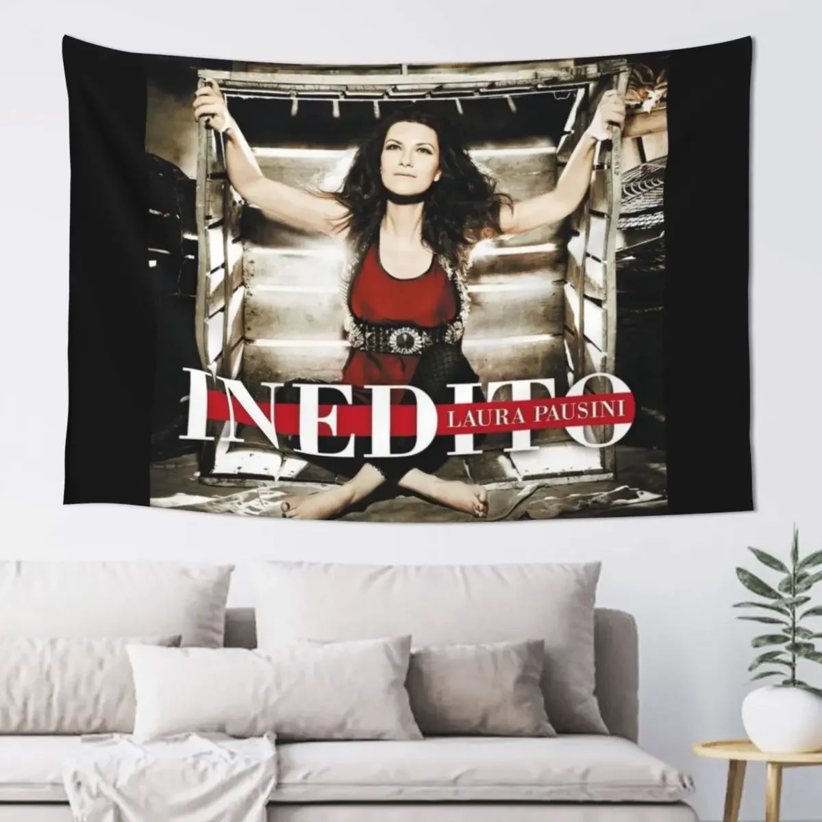 Laura Pausini inedito Tapestry Aesthetic Home Decor Aesthetic Room Decor Wall Deco Tapestry