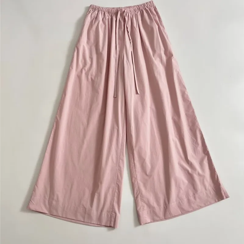 2025 moda primavera e outono casual rosa terno lapela meia manga botão camisa + calças de perna larga conjunto de 2 peças