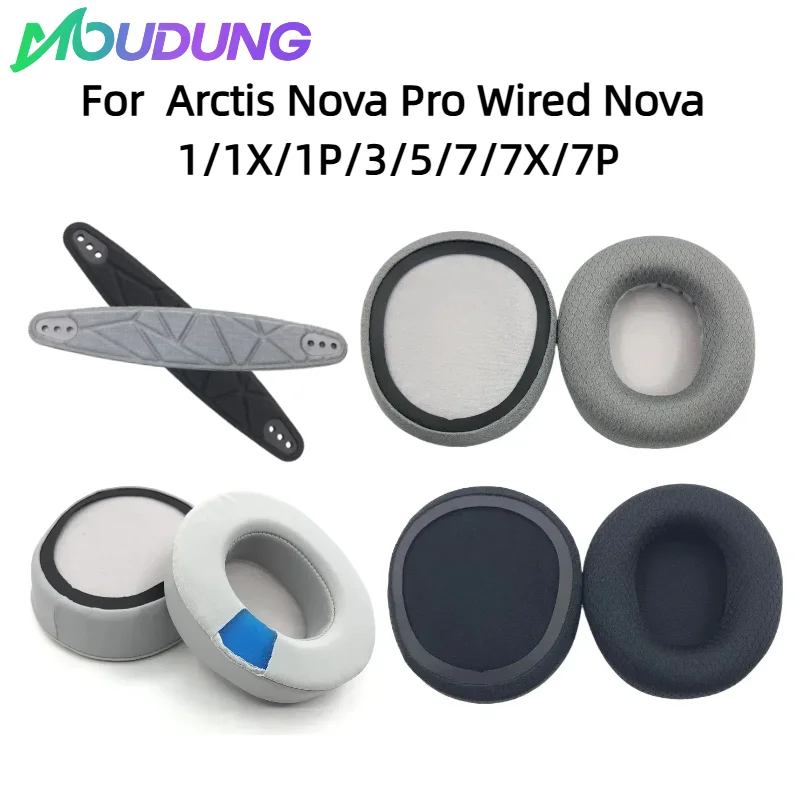 

Replacement Ear pads Fits for Arctis Nova Pro Wired Nova 1/1X/1P/3/5/7/7X/7P Headphones Ear Cushions Earpads headset