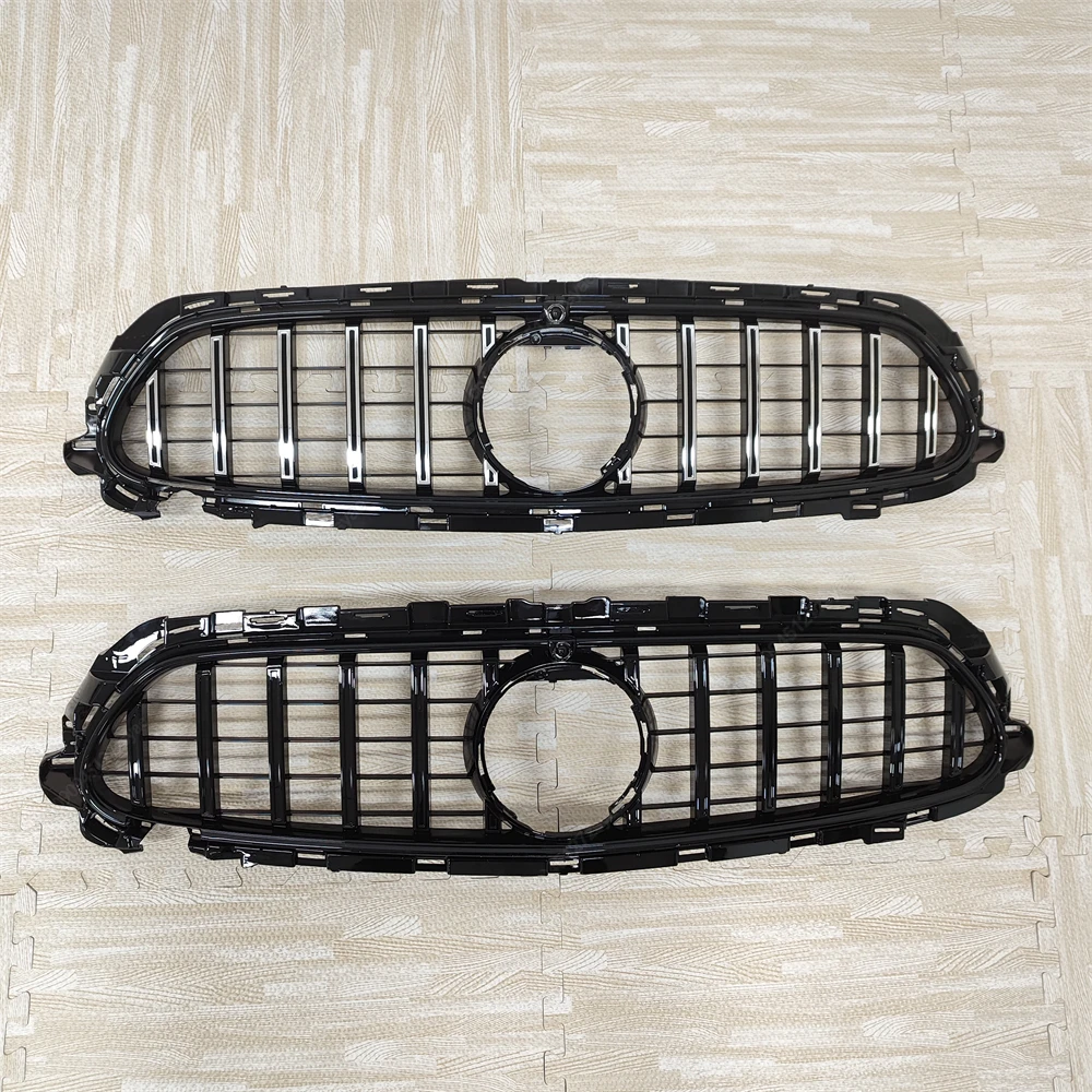 GT Style Front Bumper Grill Mesh Grille For Mercedes Benz E Class