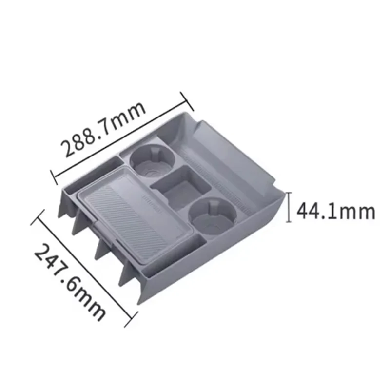 For Xpeng G6 2026 Center Console Silicone Storage Box Car Central Lower Layer Tray Divider Organizer Stowing Tidying Accessories view 6
