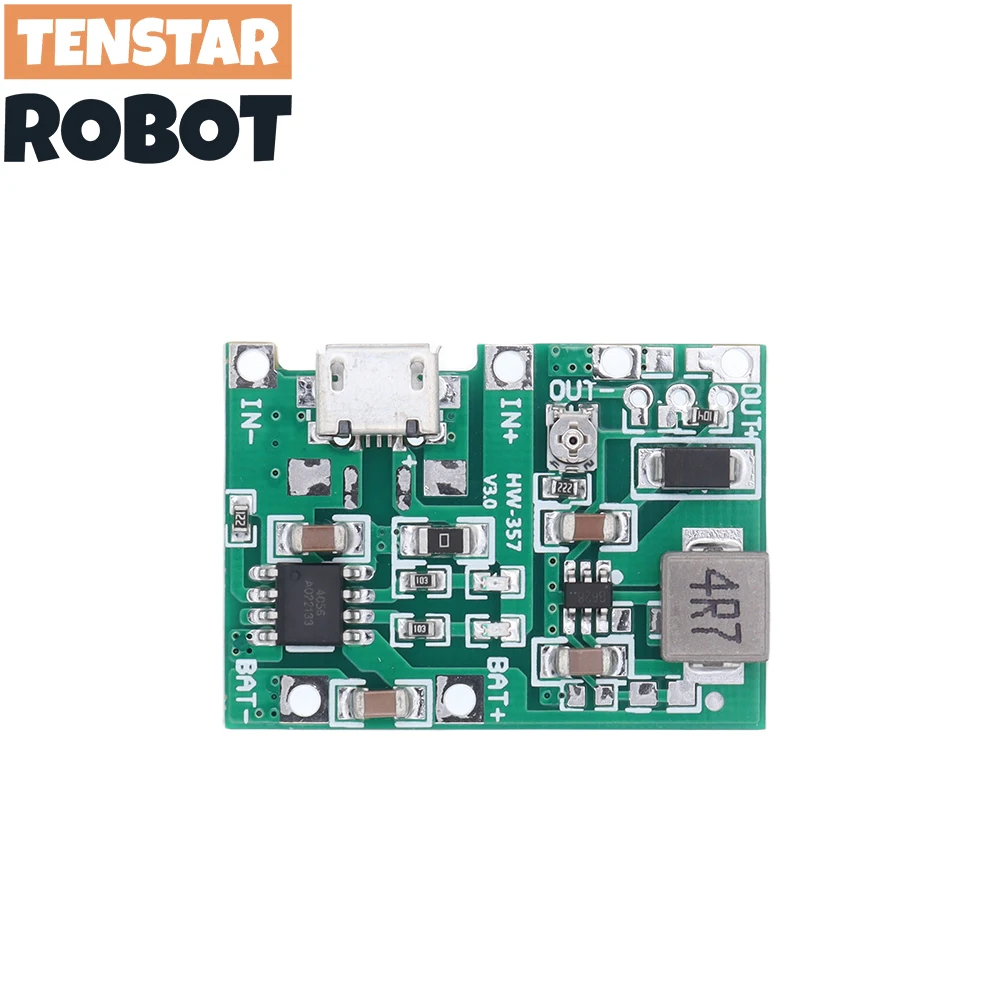 Lithium Li-ion 18650 3.7V 4.2V Battery Charger Board DC-DC Step Up Boost Module Integrated Circuits