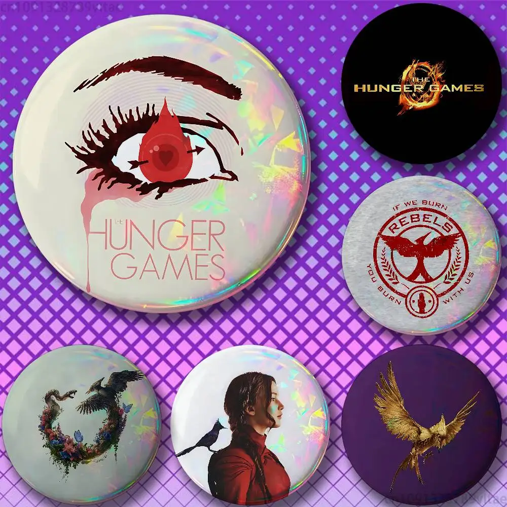 

The H-Hunger G-Games 58mm Badge Brooches on Backpack Clothes Handmade Round Enamel Pins for Jewelry