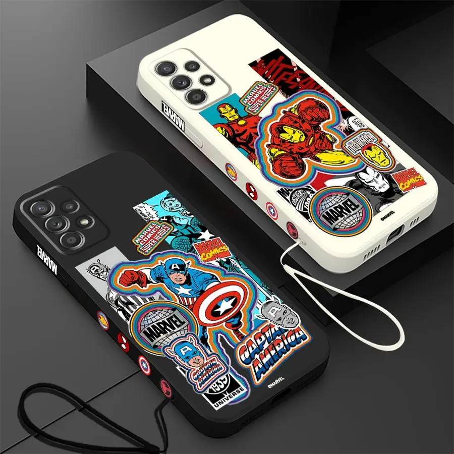 Marvel Super Hero Case for Samsung Galaxy A24 A42 A12 A52 A33 A15 A14 A54 A11 A22 A53 A13 A32 A23 A34 A25 A21s Silicone Cover