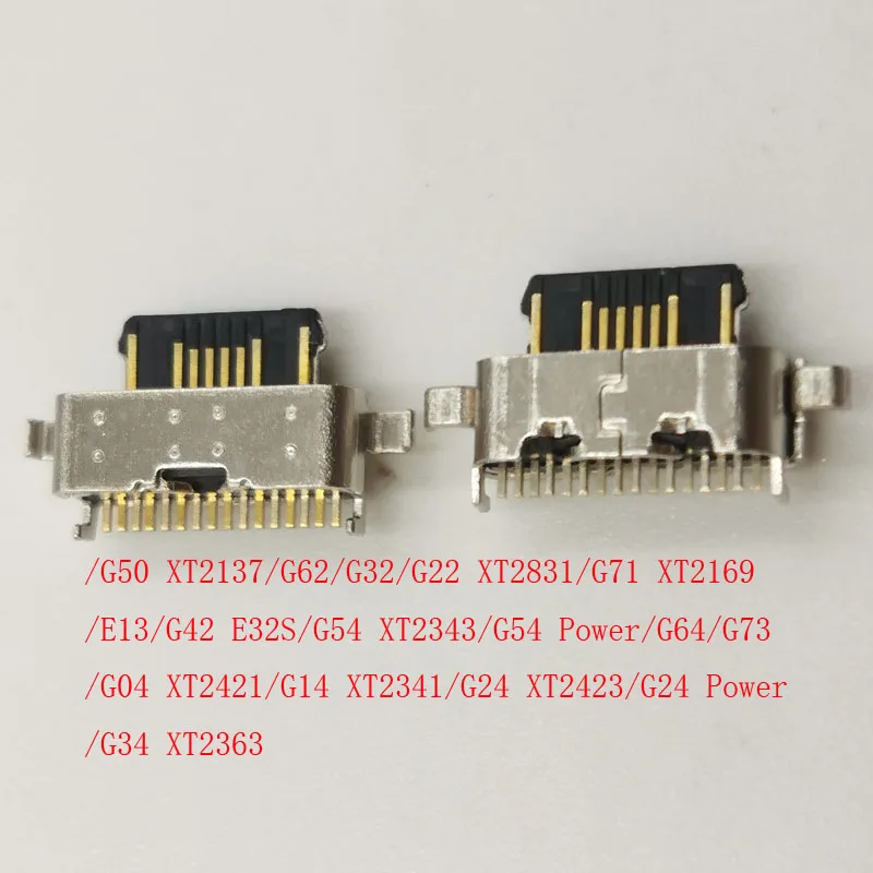 10-200Pcs USB Charger Dock Charging Connector Plug For Motorola Moto G50 G62 G32 G22 G71 E13 G42 G24 G64 G73 G04 G14 G34 G54