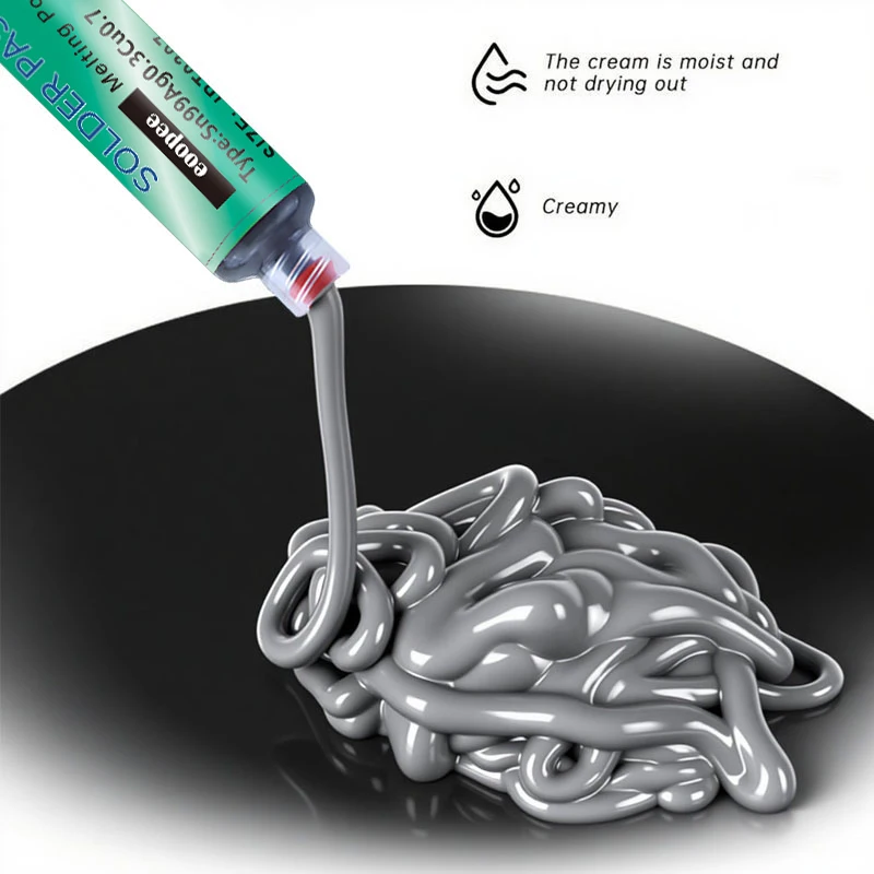 Sn99Ag0.3Cu0.7 الرصاص الحرة لحام لصق إبرة أنبوب ل PCB/BGA/SMD لحام مقبس USB إصلاح القصدير لحام لحام لصق 20-38um #2