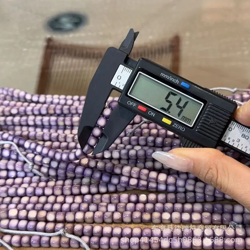 Purple Rose Ridge Bodhi Cube , A Versatile Accessory Bracelets, Stringing Beads, And Creating Decorative Pen