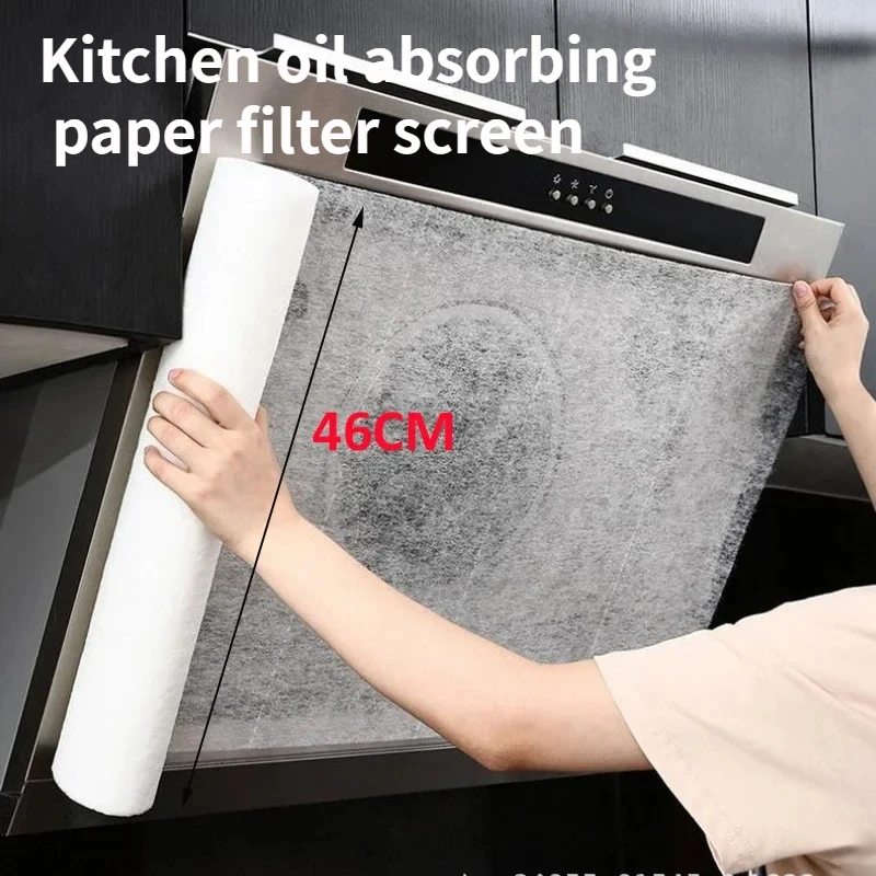 Non-woven Disposable Kitchen Hood Oil Filter Paper Range Hood Grease Anti Oil Cotton Filter Cooker Hood Extractor Fan Filter