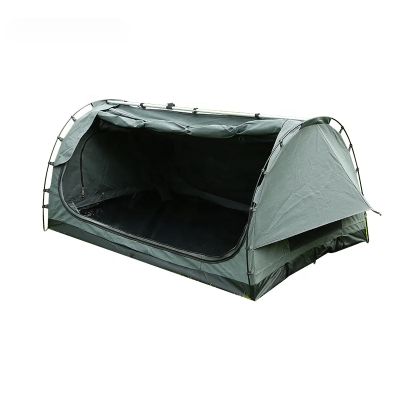 Factory directly  camping hiking tube tent canvas sleep bag  waterproof ripstop canvas fabric portable ble swag tent