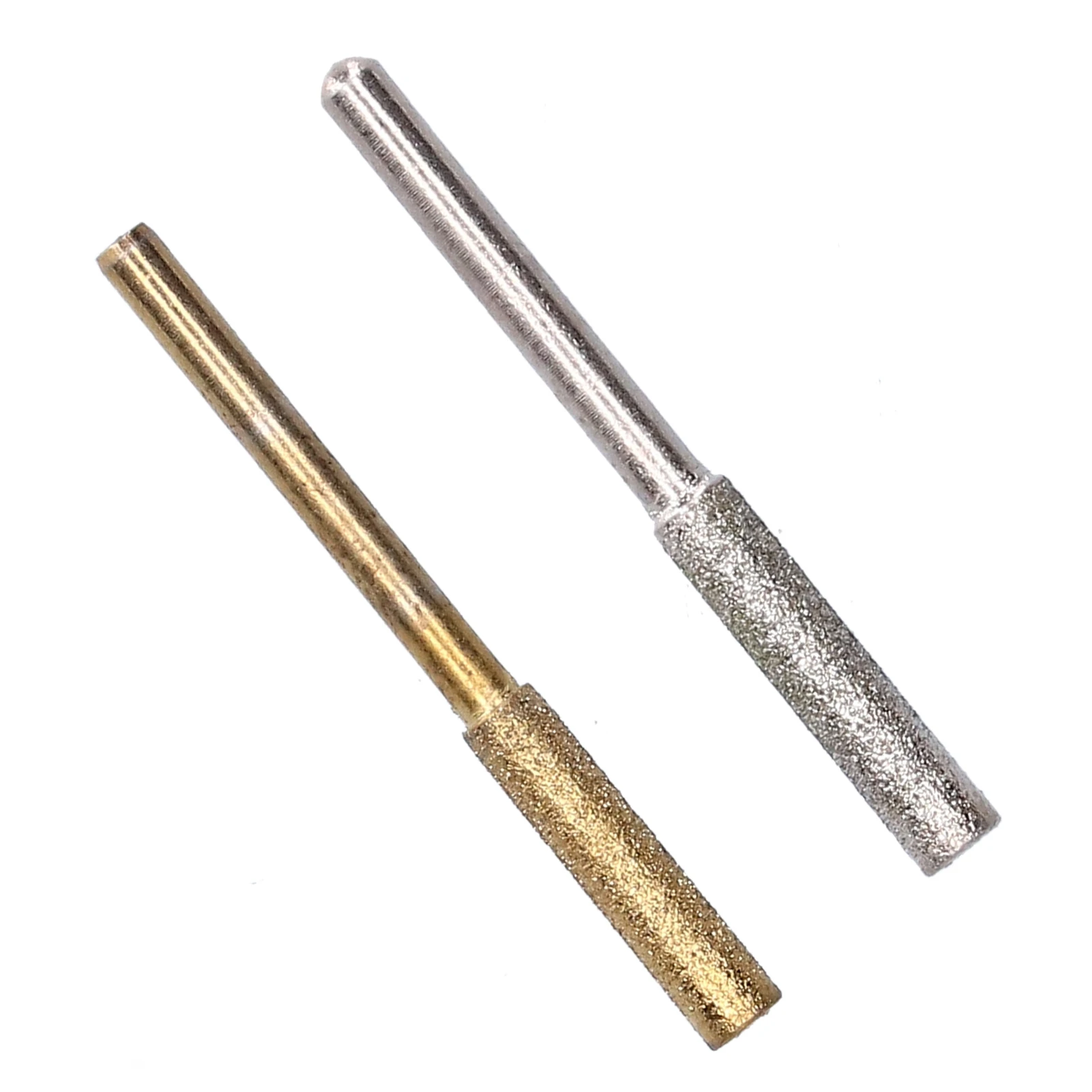 20 قطعة مبراة المنشار الماس المغلفة أسطواني لدغ سلسلة المنشار 4/4.8/5.5 مللي متر التيتانيوم المغلفة مبراة النقش أداة تجليخ