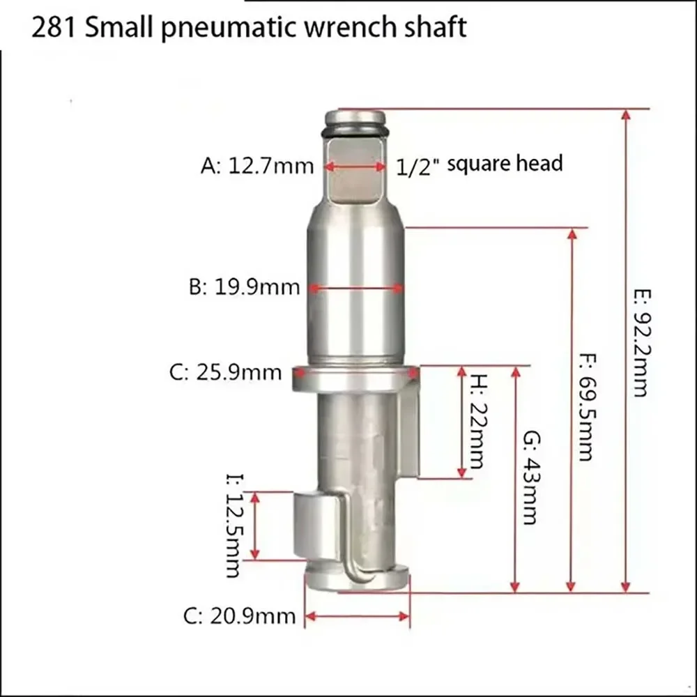 

1/2 Inch Pneumatic Tools Air Impact Wrench Anvil Driver Spindle Axis Hammer Block Repair Parts