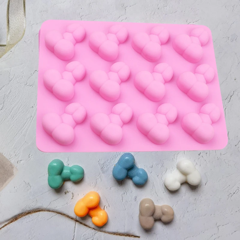 Penis Shape Silicone Chocolate Mold For Bachelorette Bachelor Party Sexy Funny Dick Ice Cube Tray Candy Pene Cake Decoration