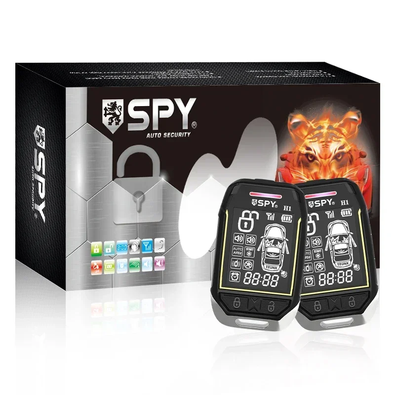 Автомобильная сигнализация, система стартера двигателя, система бесключевого доступа, двусторонний пульт дистанционного управления, автомобильный смарт-ключ