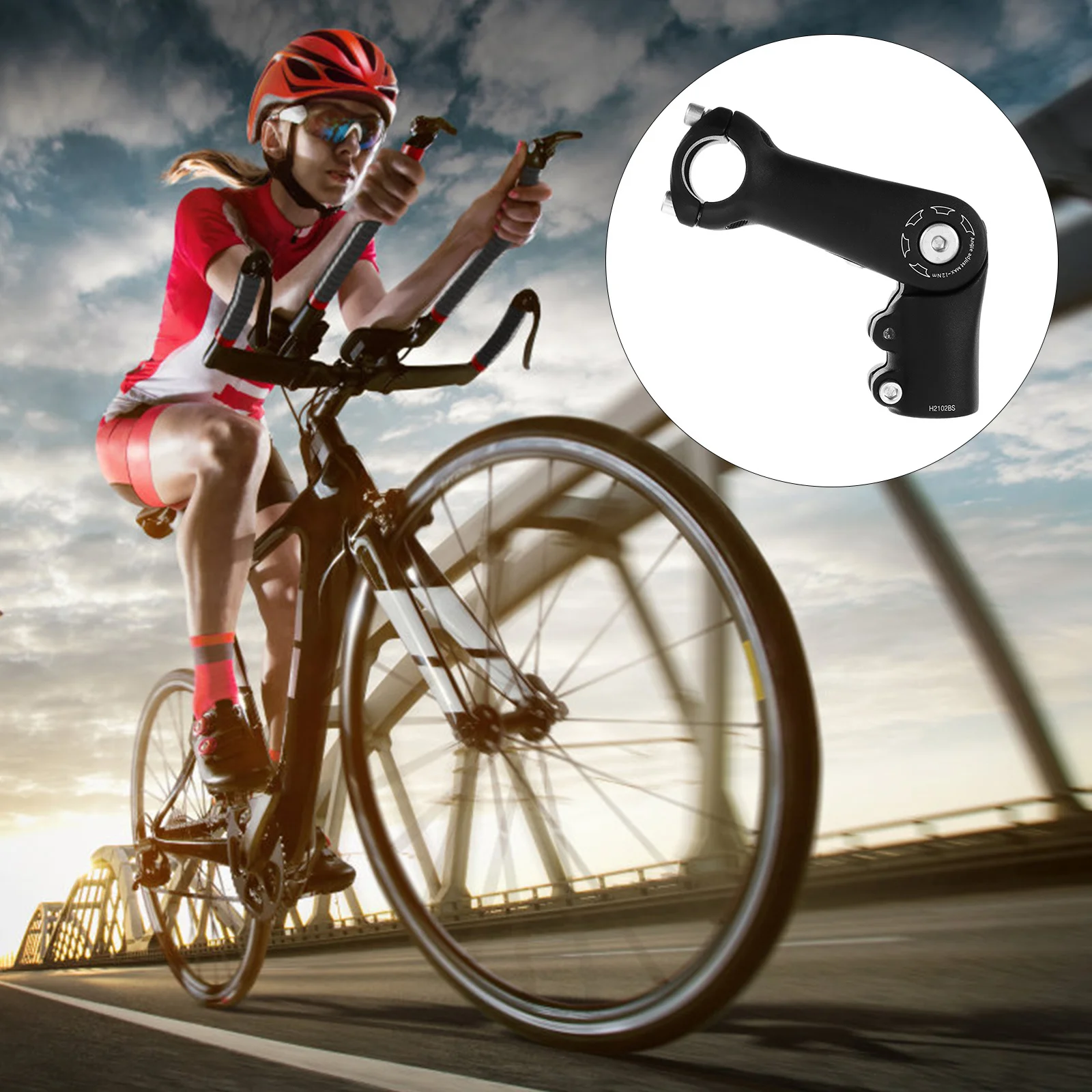 

1pc Bicycle Handlebar Riser Extender Adjustable Bike Fork Stem Head Up Raiser For Long Distance Ride Stem Elevator Accessory