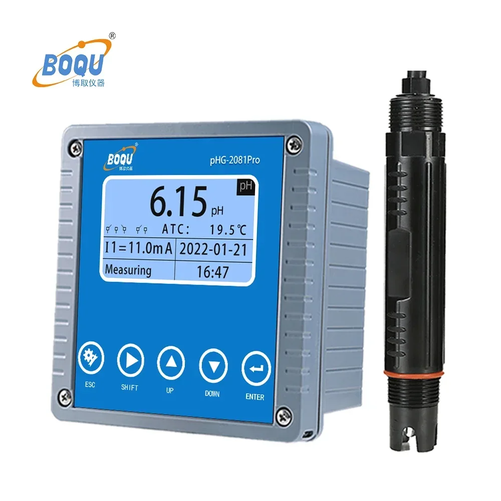 BOQU PHG-2081pro Digital Fisher Ph/orp Electronic Ph Metering Meter Smart Sensor Controller Pool Analyzer for Chemicals