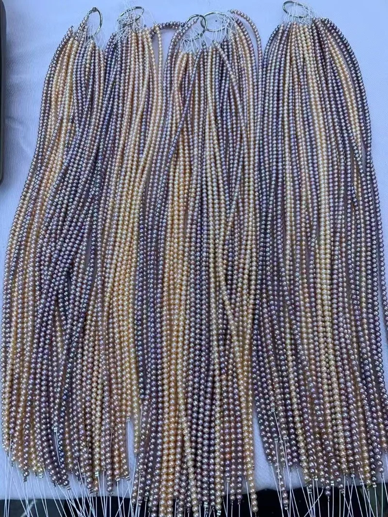 

4A Zhuji пресноводный жемчуг, круглый жемчуг, высокое качество, модный жемчуг для DIY, ожерелье из натурального жемчуга, женские свадебные подарки для девочек