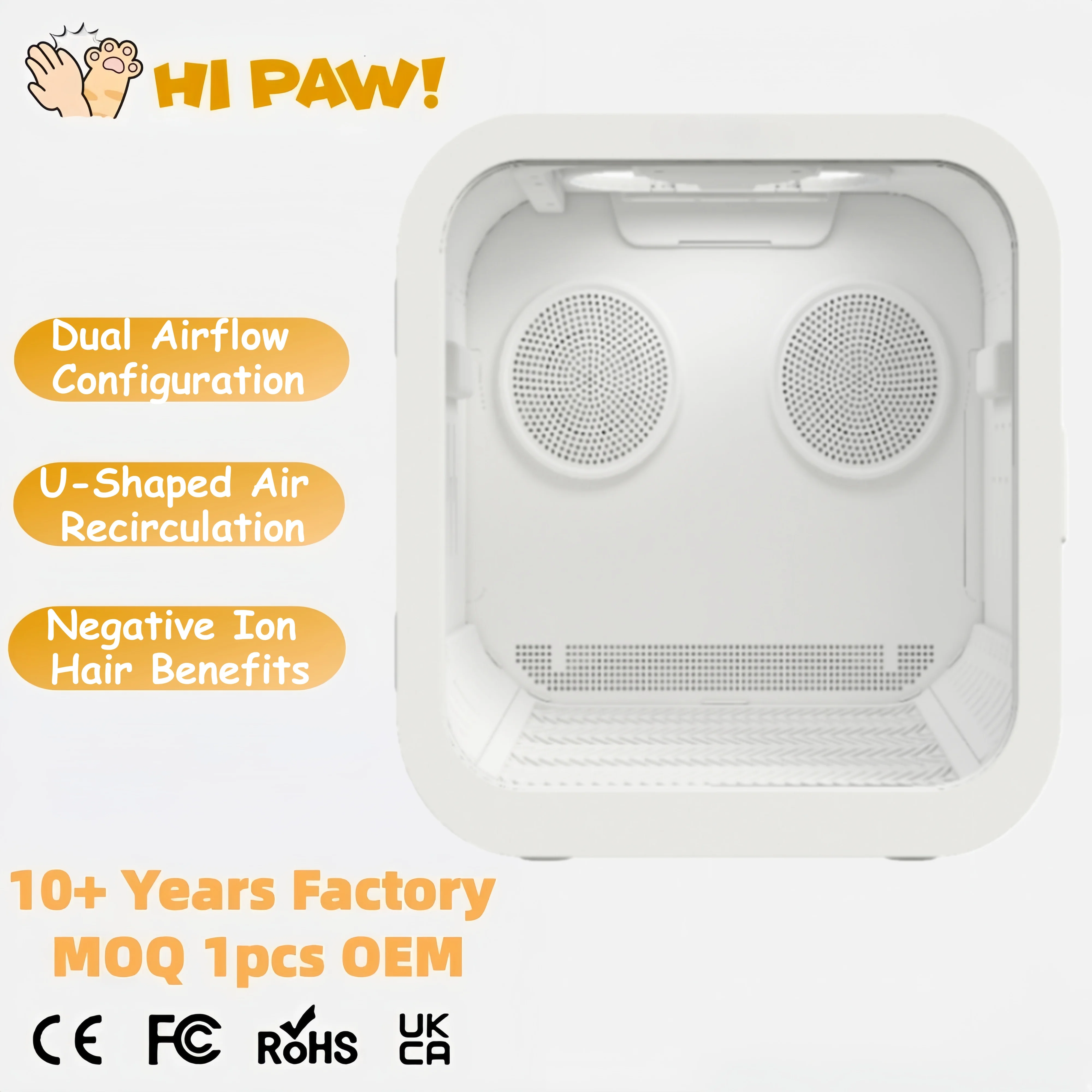 Factory 68L Smart Pets Eco-Friendly Dryer Machine Box Large Space ABS Pet Cabin Grooming Machine Dogs Cats Hair Blower Groomer