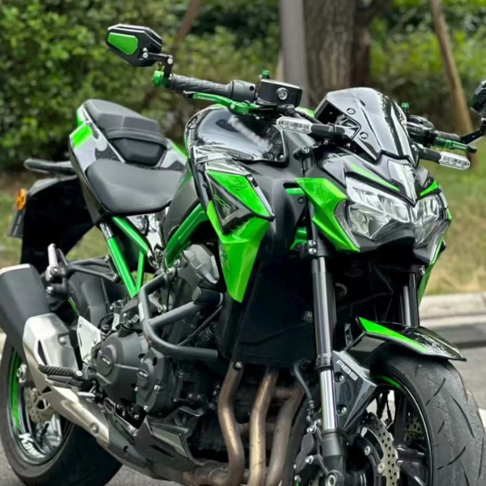 لكاواساكي Z900 Z 900 2017-2024 2023 دراجة نارية مقعد الركاب الخلفي وسادة مقعد أسود غطاء الزخرفية هدية الملحقات