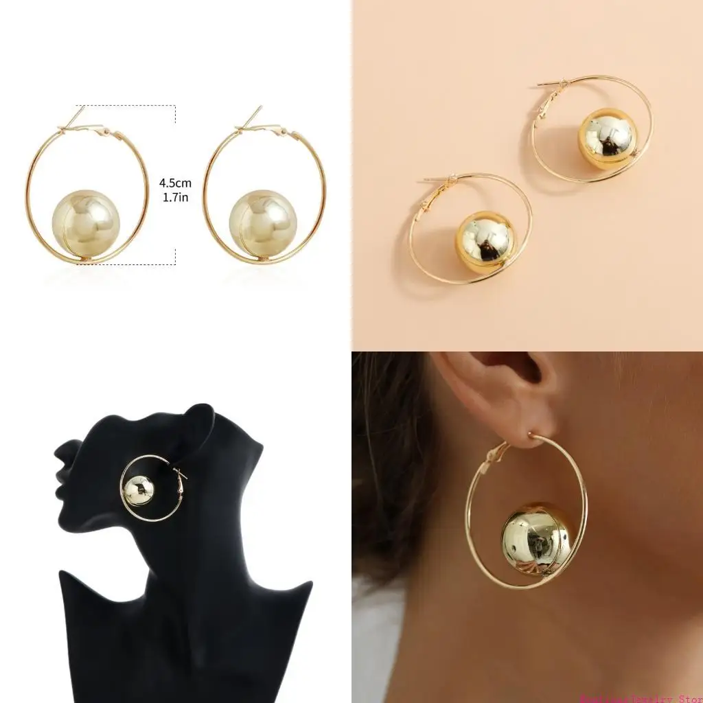 E1PE Elegant Ear Dangle Comfortable Ear Jewelry Pendant Earrings Alloy Texture Suitable for Present Giving or Own Use