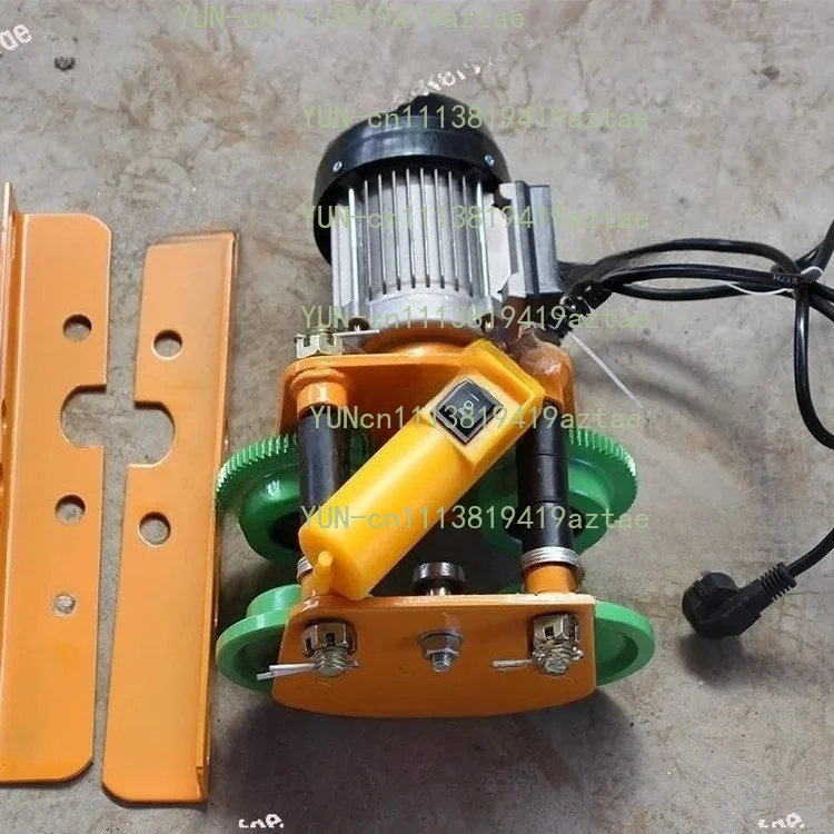 1 Ton Miniature Electric Hoist Sports Car Four Wheels Crane Factories Pier Warehouse Lifting Equipment Manual I-Beam Power Tools