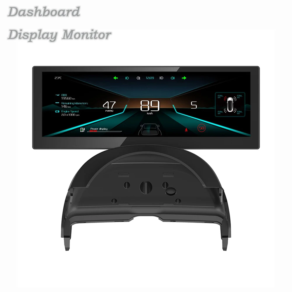 Multimedia Digital Dashboard Accessories Parts Interior Car LCD Instrument for Model 3 Model Y Head-up Display