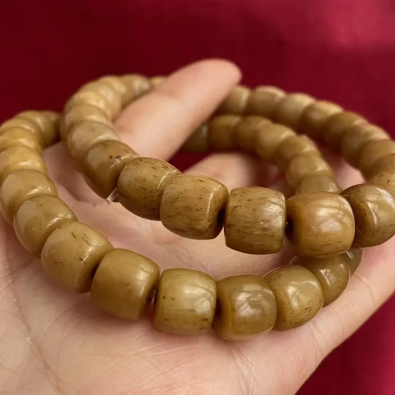 Tibetan-style cultural items made from old animal bones (cow bone, camel bone), traditional-shaped straight-cut beads for DIY br