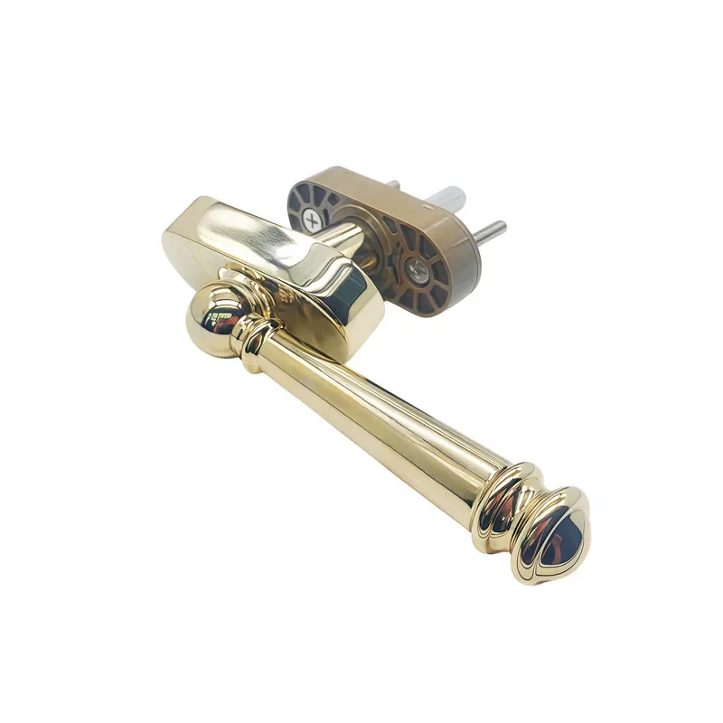for French Silent Bedroom Door Lock Indoor Rust Proof Gold Silver Brass Medium Antique Door Handle Pure Copper