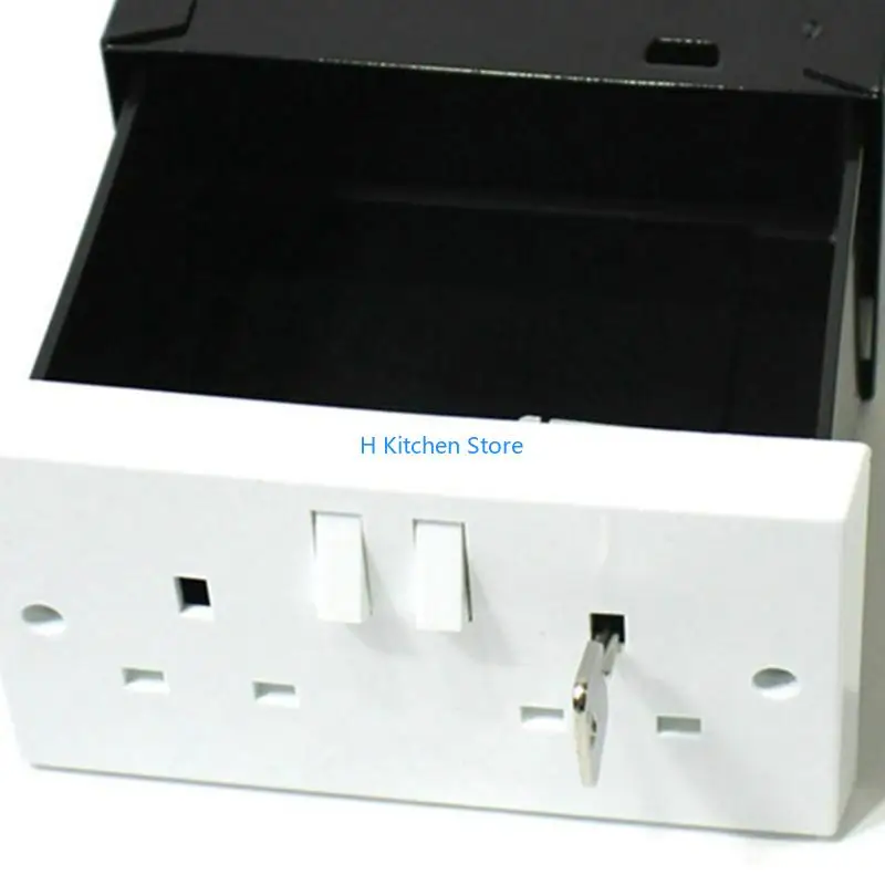 

16FC Household Concealed Storage Socket Box American Outlet Wall Safe Security Secret for Valuables Jewelry