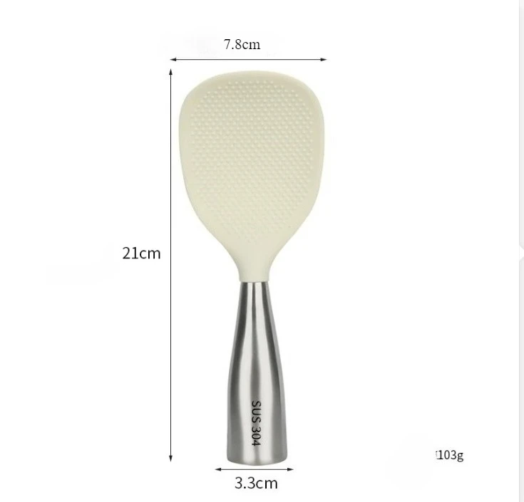 1PC Silicone Spatula for Non-Stick Pans with 304 Steel Handle,Heat-Resist&Anti-Scald Kitchen Tool,Dishwasher Safe Baking Utensil
