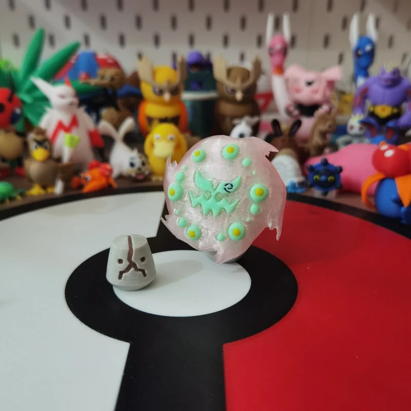 Nieuwe Anime Pokemon Spiritomb Slaking Figuur Aandeel Wereld 1:20 Diy 3D Afdrukken Karakter Kawaii Desktop Decoratie Model Speelgoed