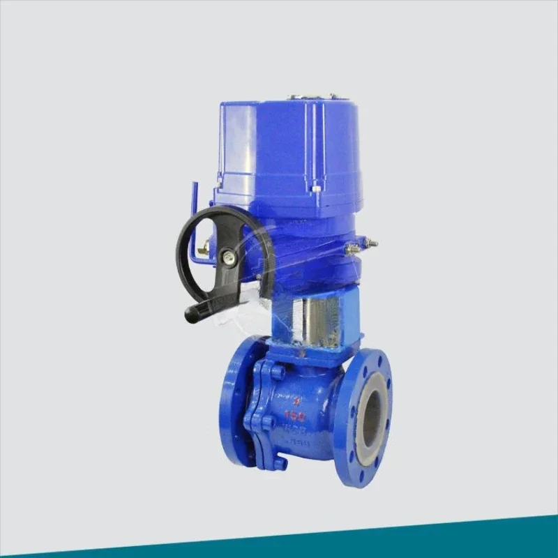 Válvula de esfera flange F46 revestida de flúor 150LB de diâmetro 4 polegadas tipo interruptor à prova de explosão elétrico IP67