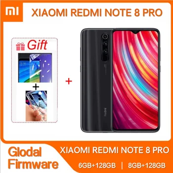 정품 샤오미 레드미 노트 8 프로 스마트폰, NFC 안드로이드 휴대폰, 듀얼 SIM 휴대폰, 글로벌 ROM, 8GB, 128GB, 4G
