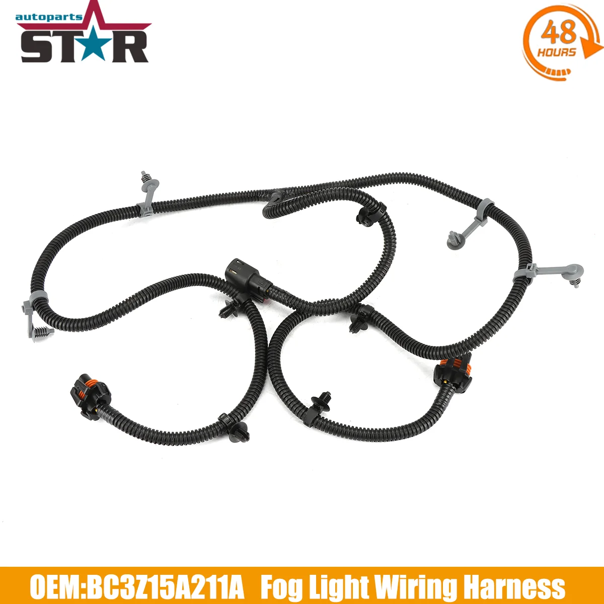 

Fog Lamp Light Wiring Harness Assembly For Ford Super Duty F-250 F-350 F-450 F-550 2011 2012 2013 2014 2015 2016 BC3Z15A211A