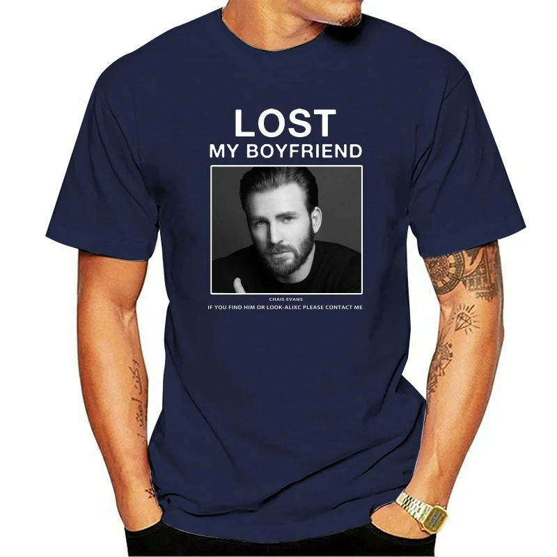 

Топ Lost My Boyfriend Chris Evans, если вы найти его или выглядит рубашка, черная
