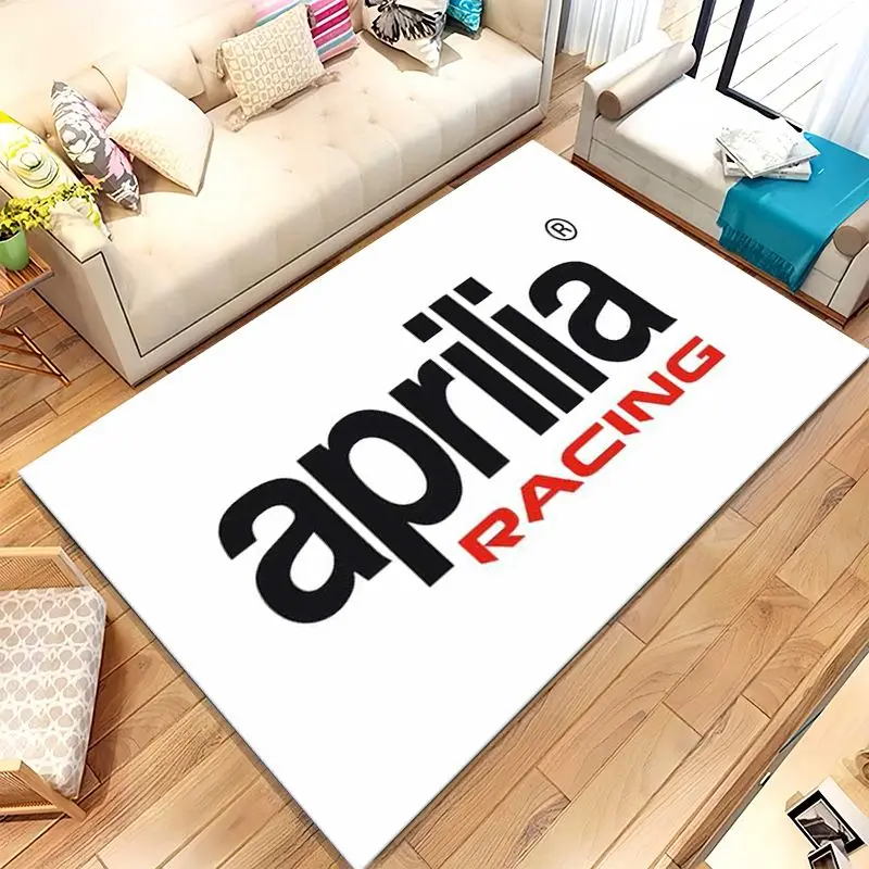 A-Aprilia Motorcycle Style Garage Racing Non-Slip Large Area Rug for Living Room,Bedroom Playroom Carpet Mat for Sofa,Home Decor