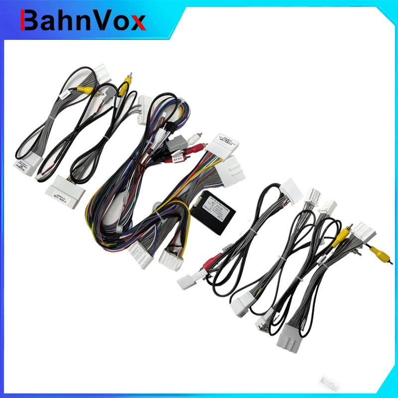Bahnvox Car 16pin Wiring Harness Adapter Canbus Box Decoder Android Radio Power Cable For  Nissan Quest Elgrand E52 2011-2016