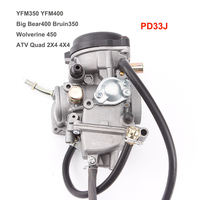 Carburetor PD33J YFM For Yamaha YFM350 YFM400 2001-2007 Big Bear400 Bruin 350 Wolverine 450 Quad 2X4 4X4 Carb H P CA33 350-500cc