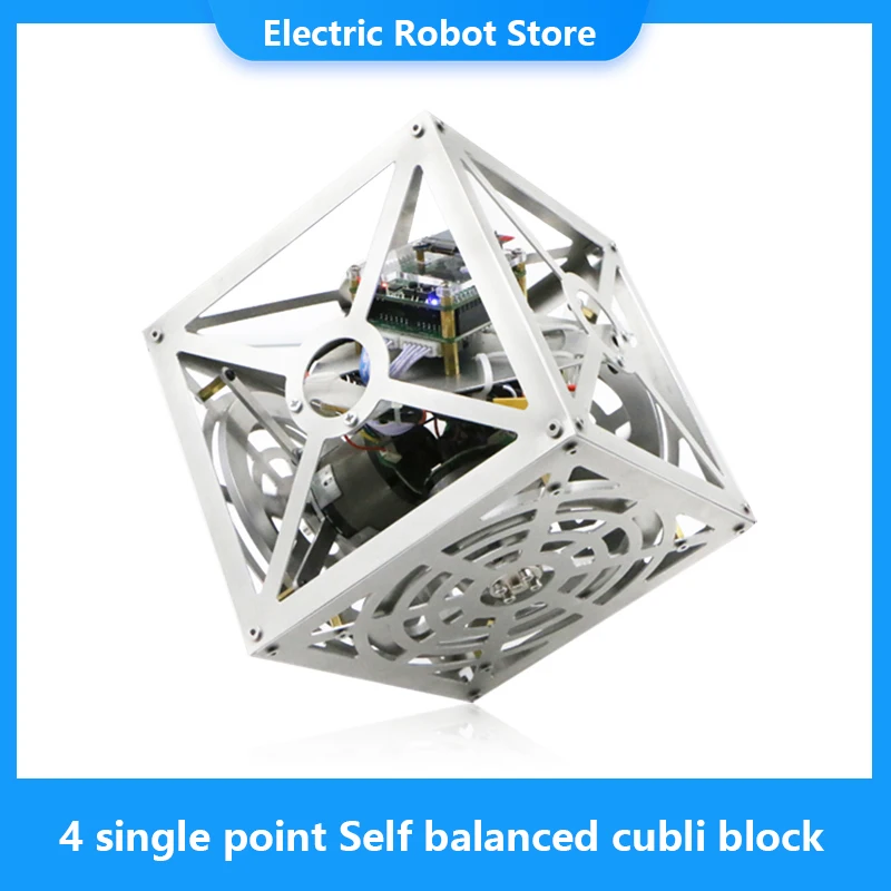 Balance block single point single side self balanced cubli block that cannot be pushed down can be flipped