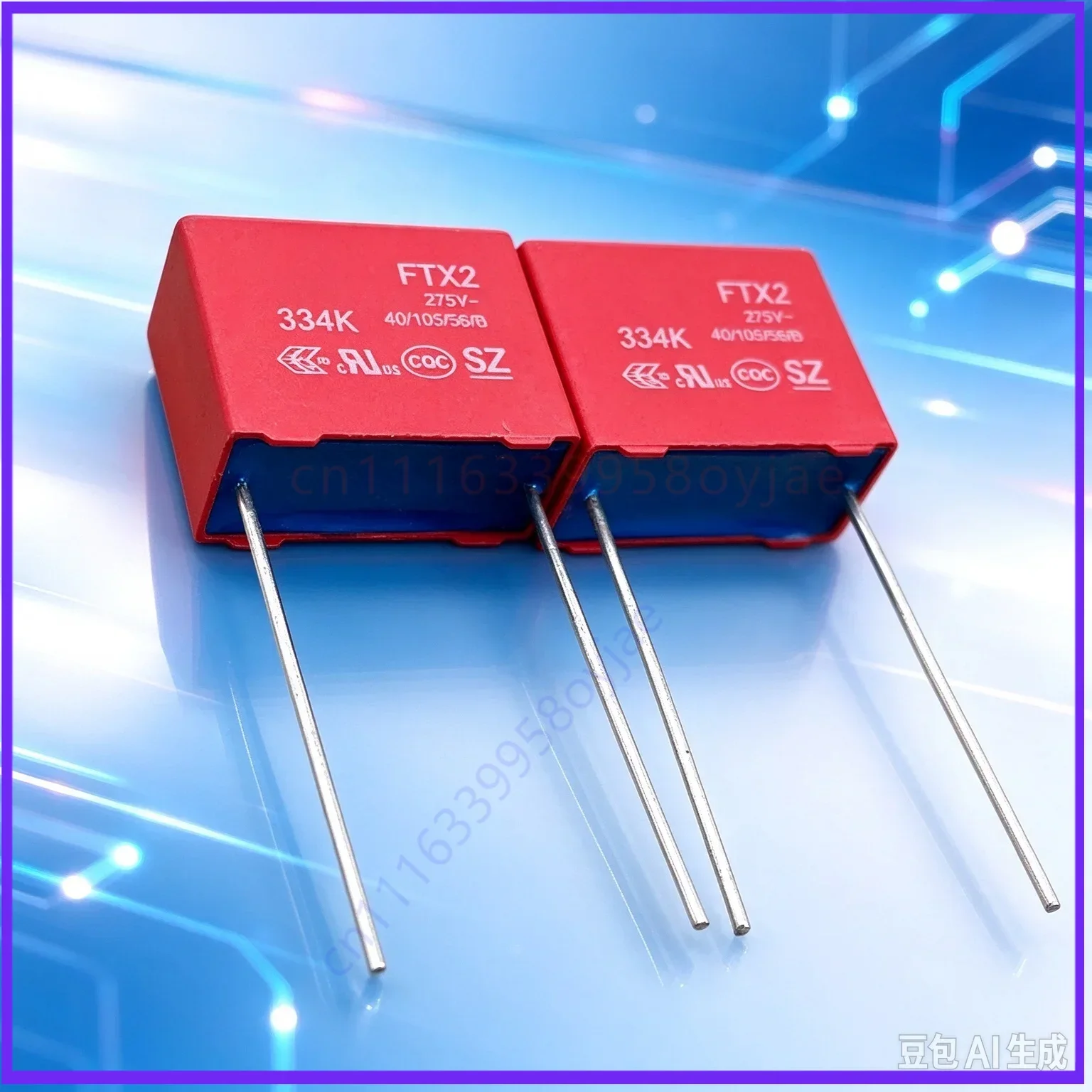 for WE FTX2 Audio Film Capacitor 0.33uF 275V 334 Red Sleeve  100pcs