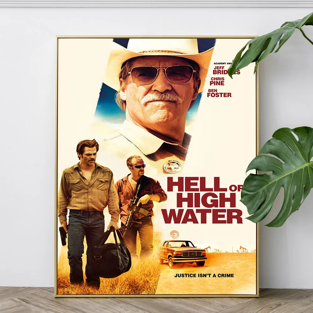 الجحيم أو ارتفاع المياه فيلم Vintage المشارك فيلم طباعة الفن جدار صورة غرفة الفيديو سينما قماش اللوحة ديكور المنزل