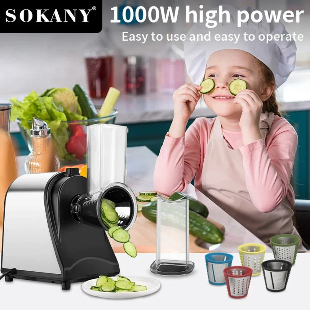 Misturador elétrico portátil liquidificador chopper 6 em 1 doméstico comercial suprimentos de cozinha de aço inoxidável