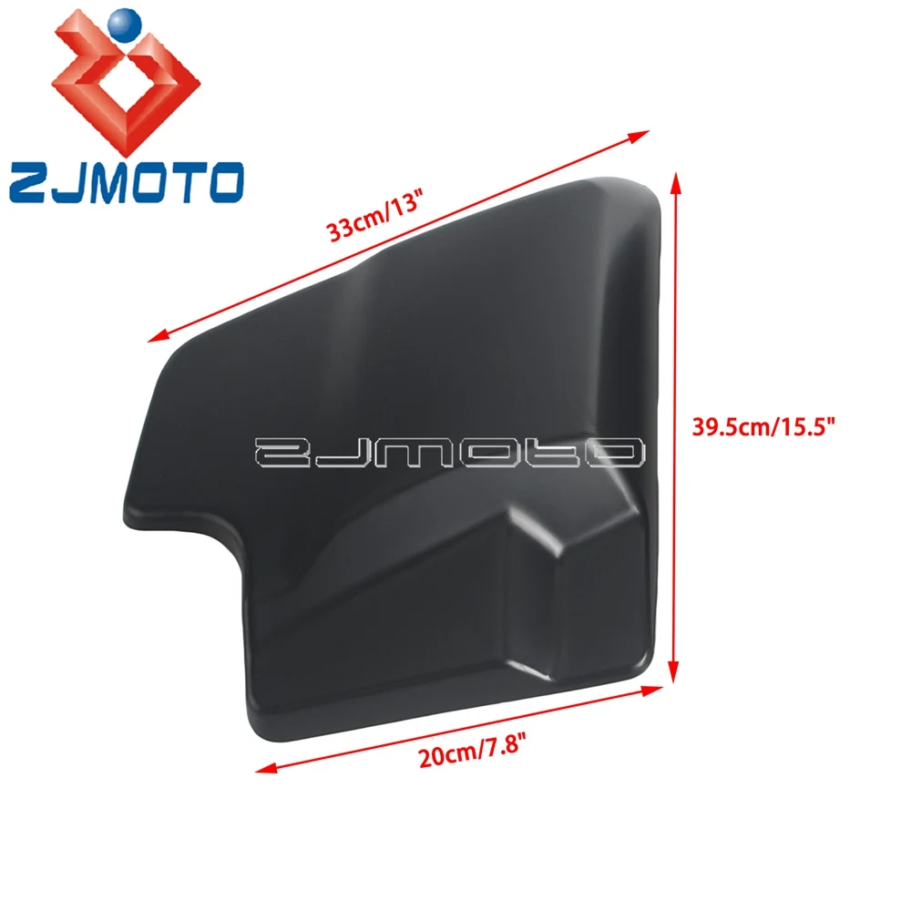 Protective Unpainted Black ABS Plastic Side Cover Panels Pair Brand New Simple Installation For 2009-Later Harley Motorcycles