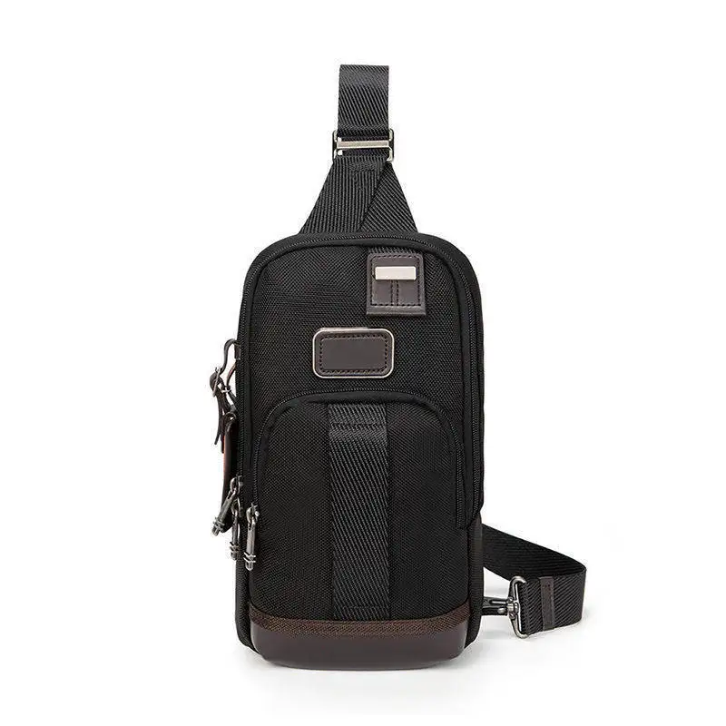 Minimalist Chest Bag Ballistic Nylon Slim Design Crossbody Bag for Men Essential Carry
