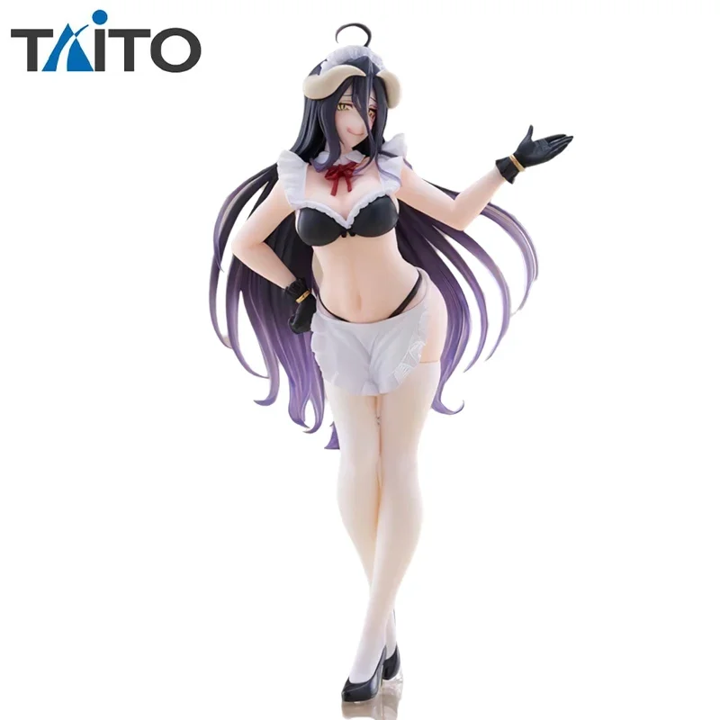 TAiTO Original Coreful OVERLORD IV Albedo Maid Ver.18cm PVC Figure Anime Model Toys Collectible Gift Genuine Desktop Ornament